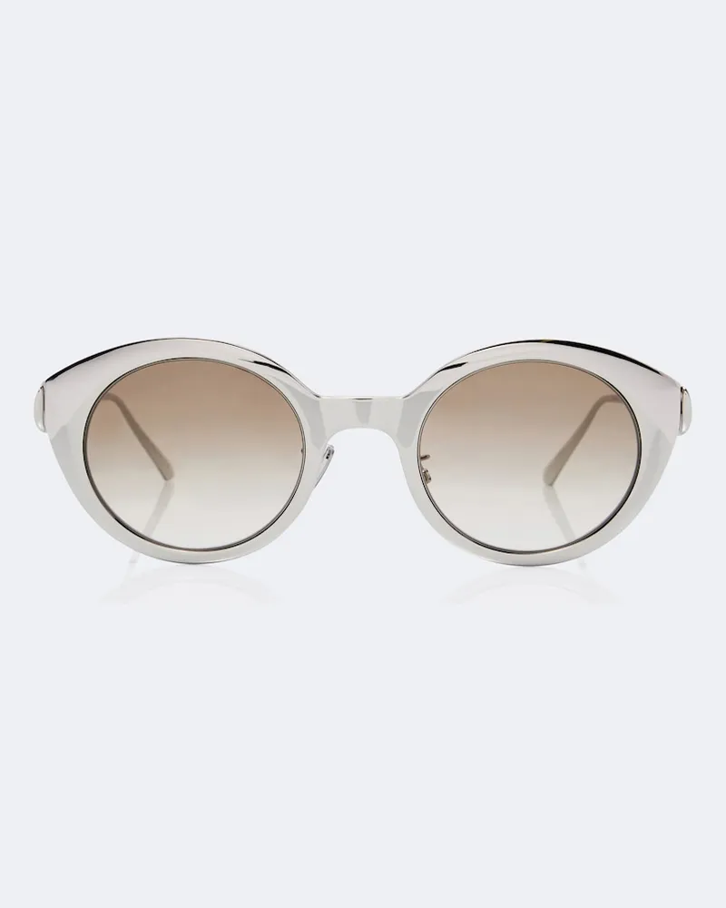 Loewe Runde Sonnenbrille Coil Silber