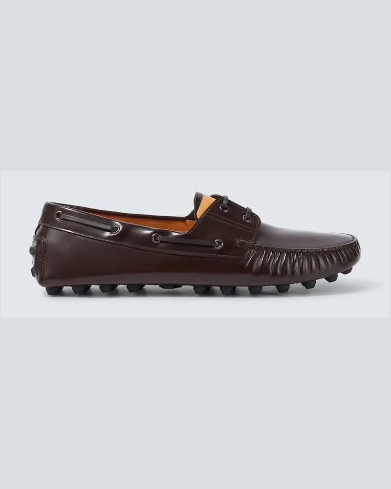 TOD'S Mokassins Gommino Bubble aus Leder Braun