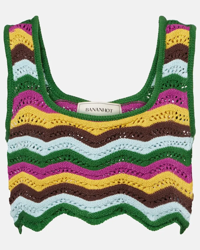 BANANHOT Top Kim aus Häkelstrick Multicolor