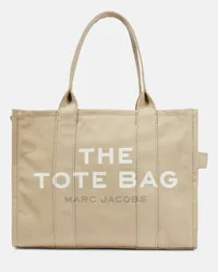 Marc Jacobs Tote The Large aus Canvas Beige