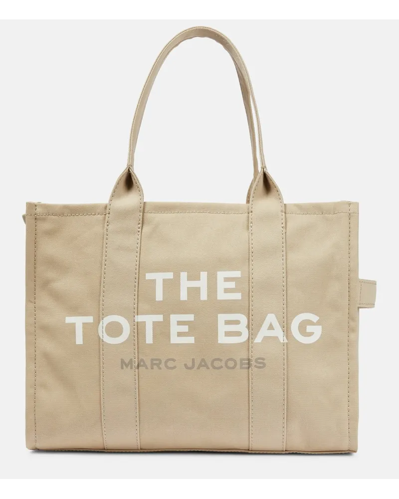 Marc Jacobs Tote The Large aus Canvas Beige