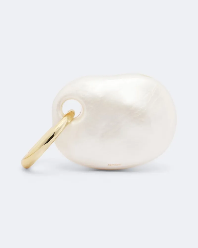 Jimmy Choo Clutch Oyster Weiß