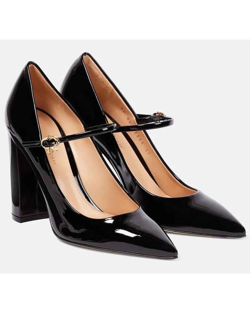 Gianvito Rossi Pumps aus Lackleder Schwarz
