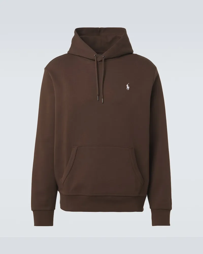 Ralph Lauren Hoodie aus Baumwoll-Jersey Braun