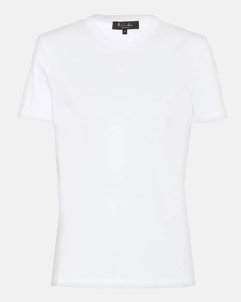 Loro Piana T-Shirt My-T aus Baumwolle Weiß