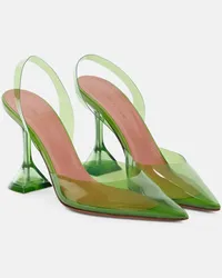 Amina Muaddi Slingback-Pumps Holli Glass Gruen