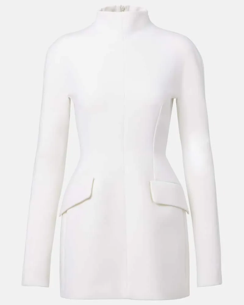 SPORTMAX Minikleid Tefrite aus Crêpe Weiß