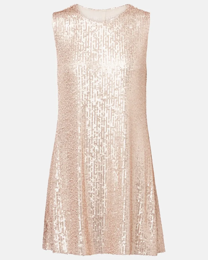 Norma Kamali Minikleid mit Pailletten Gold