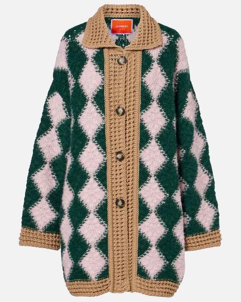 La DoubleJ Cardigan aus einem Wollgemisch Multicolor