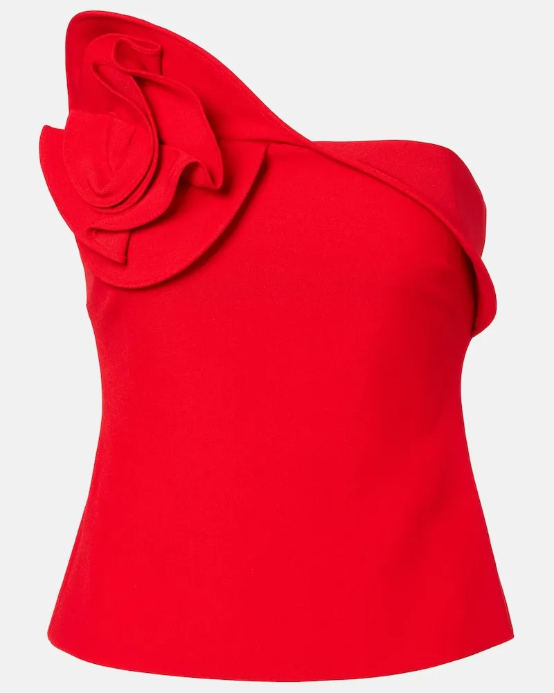 Roland Mouret Top aus Crêpe Rot