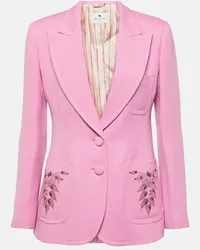 Etro Blazer aus einem Wollgemisch Pink