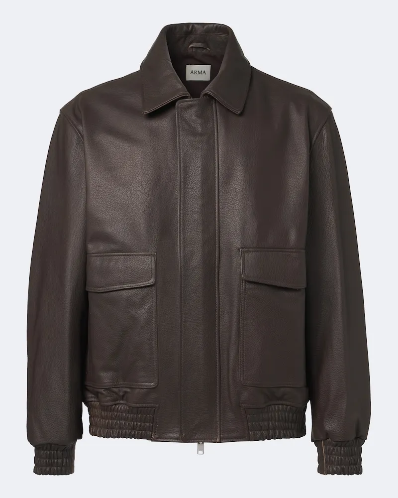 Arma Blousonjacke Bari aus Leder Braun