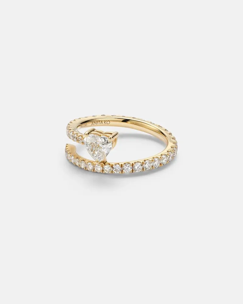 ANITA KO Ring aus 18kt Gelbgold (750/1000) mit Diamanten Gold