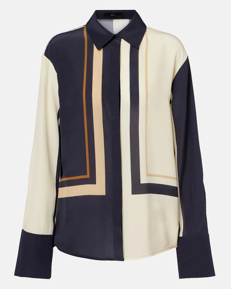 SIR Hemd aus Seide Multicolor