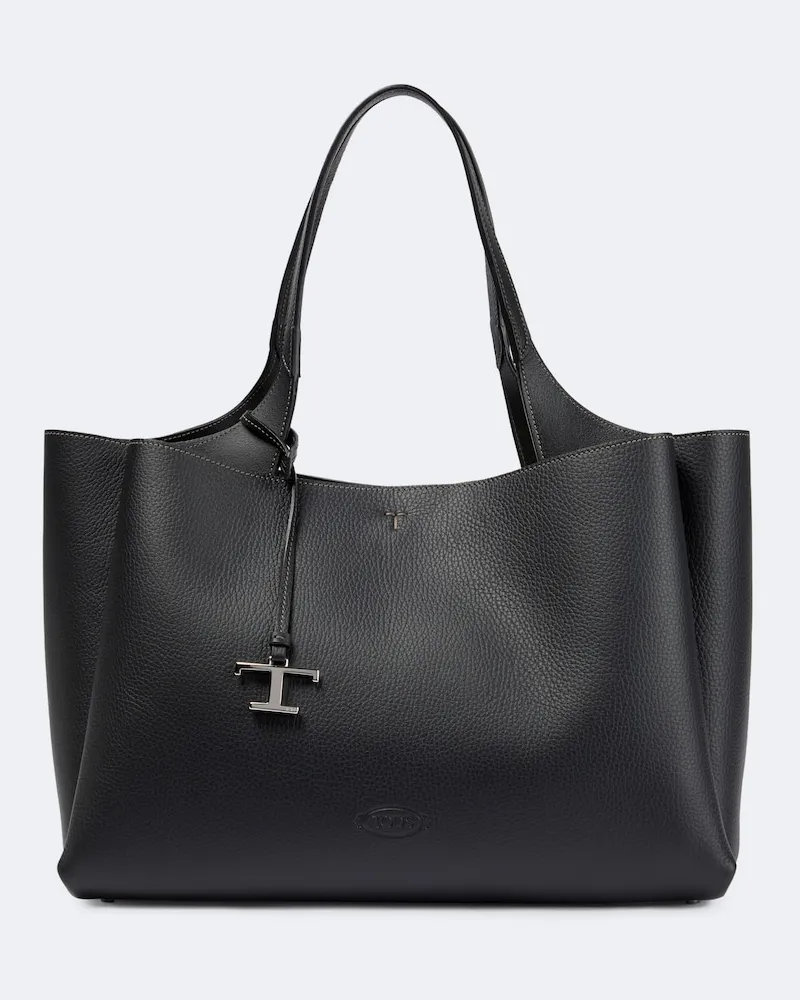 TOD'S Tote Bag Medium aus Leder Schwarz