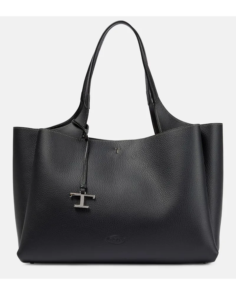 TOD'S Tote Medium aus Leder Schwarz