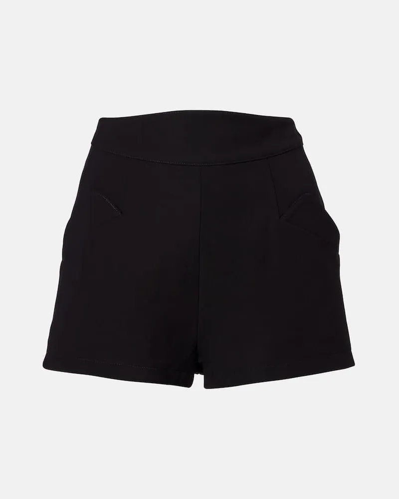 Thierry Mugler re/edit High-Rise Shorts Schwarz