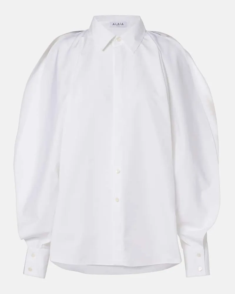 Alaïa Alaïa Bluse aus Baumwolle Weiß