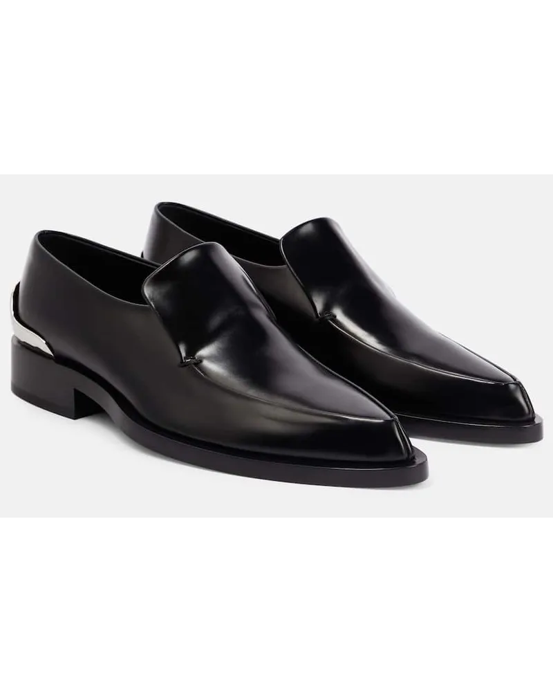 Jil Sander Loafers aus Leder Schwarz
