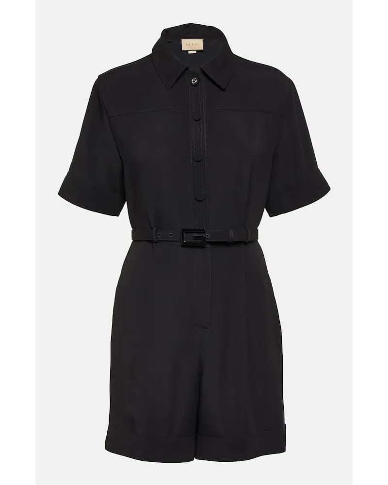 Gucci Playsuit Schwarz