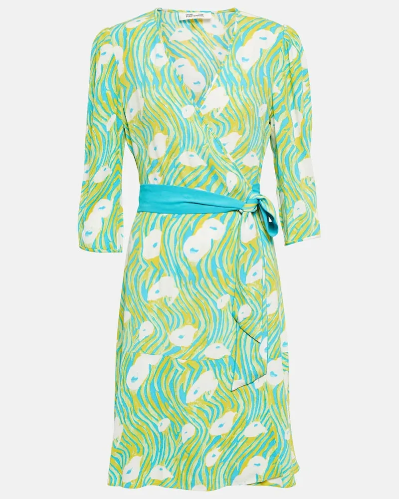 Diane von Furstenberg Bedrucktes Minikleid Grün