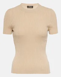 Loro Piana Top aus Kaschmir Beige