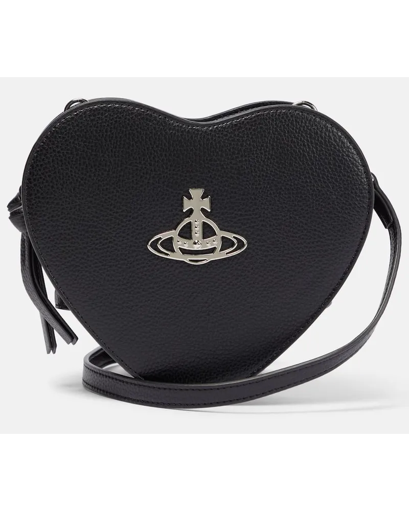 Vivienne Westwood Schultertasche Louise Small aus Leder Schwarz