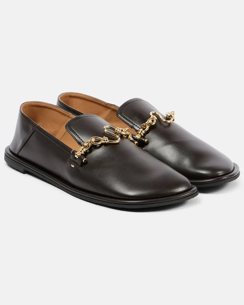 Stella McCartney Slip-Ons Ryder aus Lederimitat Braun