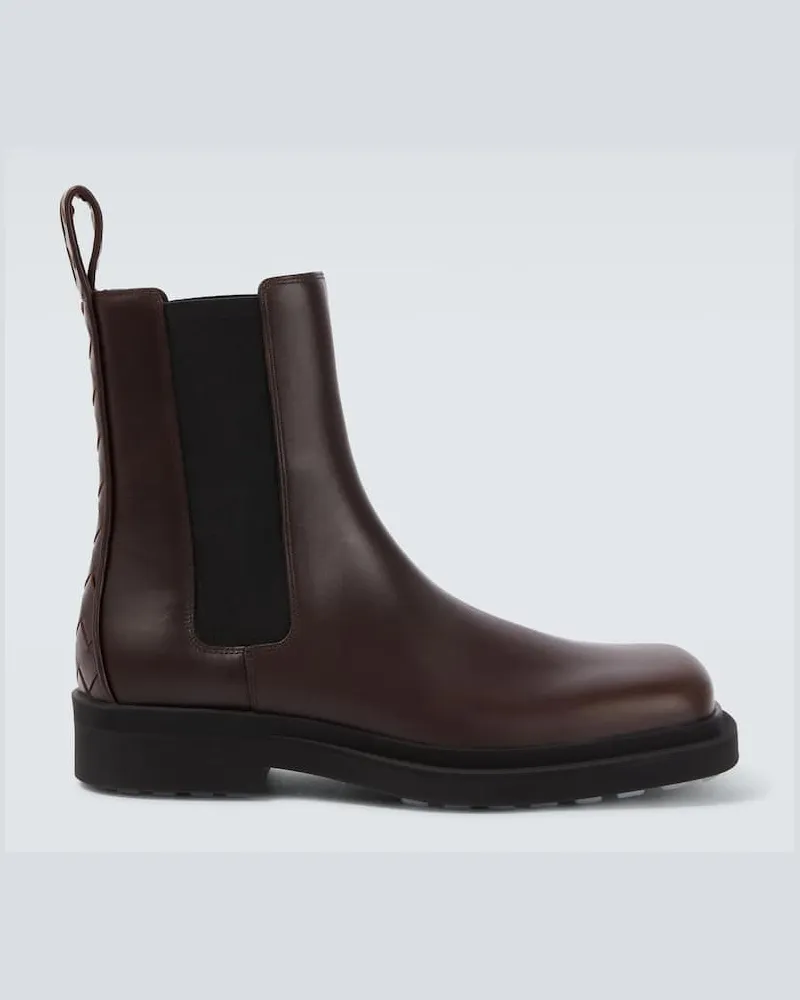 Bottega Veneta Chelsea Boots Ben aus Leder Braun