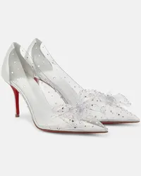 Christian Louboutin Pumps Jelly Strass 80 mit Kristallen Silber