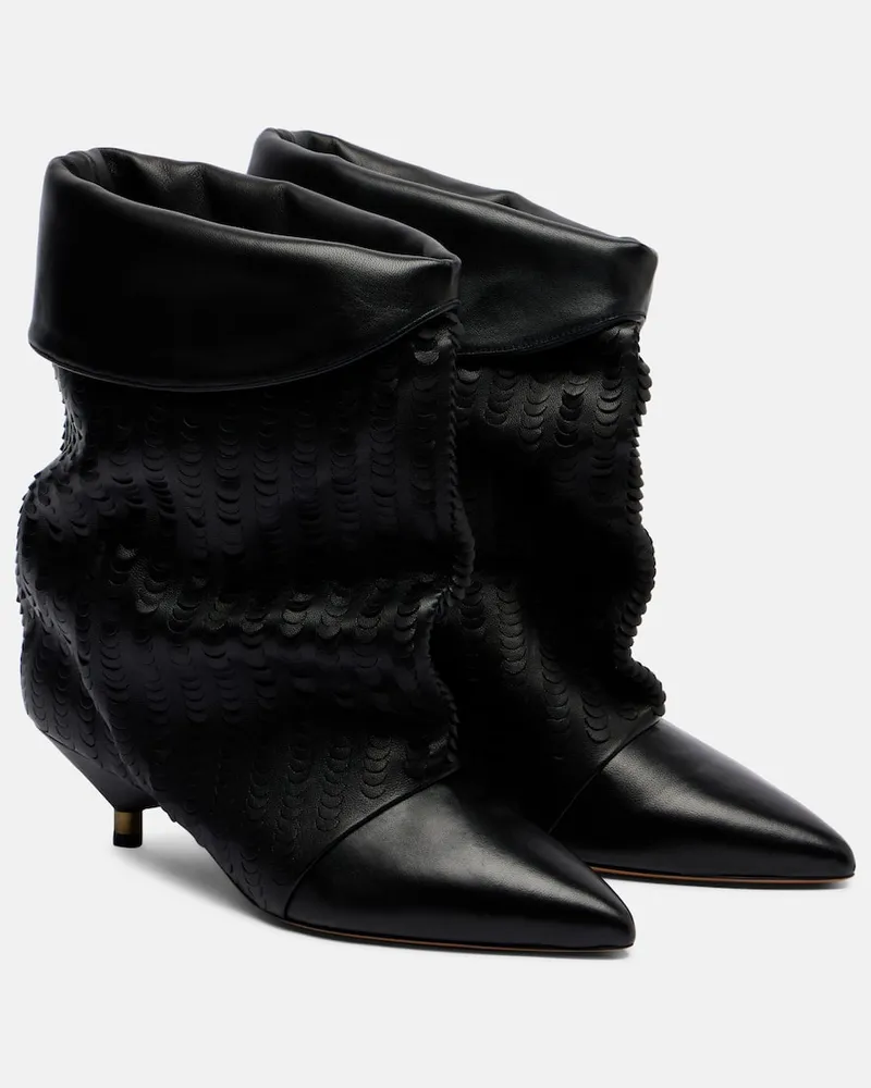 Isabel Marant Ankle Boots Edrika 45 aus Leder Schwarz