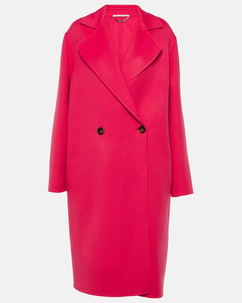 Stella McCartney Mantel aus Wolle Rosa