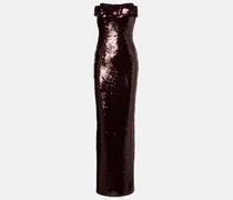 Bustier-Robe Sisu mit Pailletten