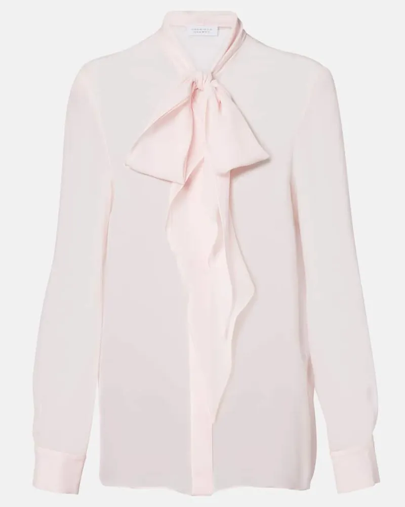 Gabriela Hearst Schluppenbluse Shildon aus Seide Rosa