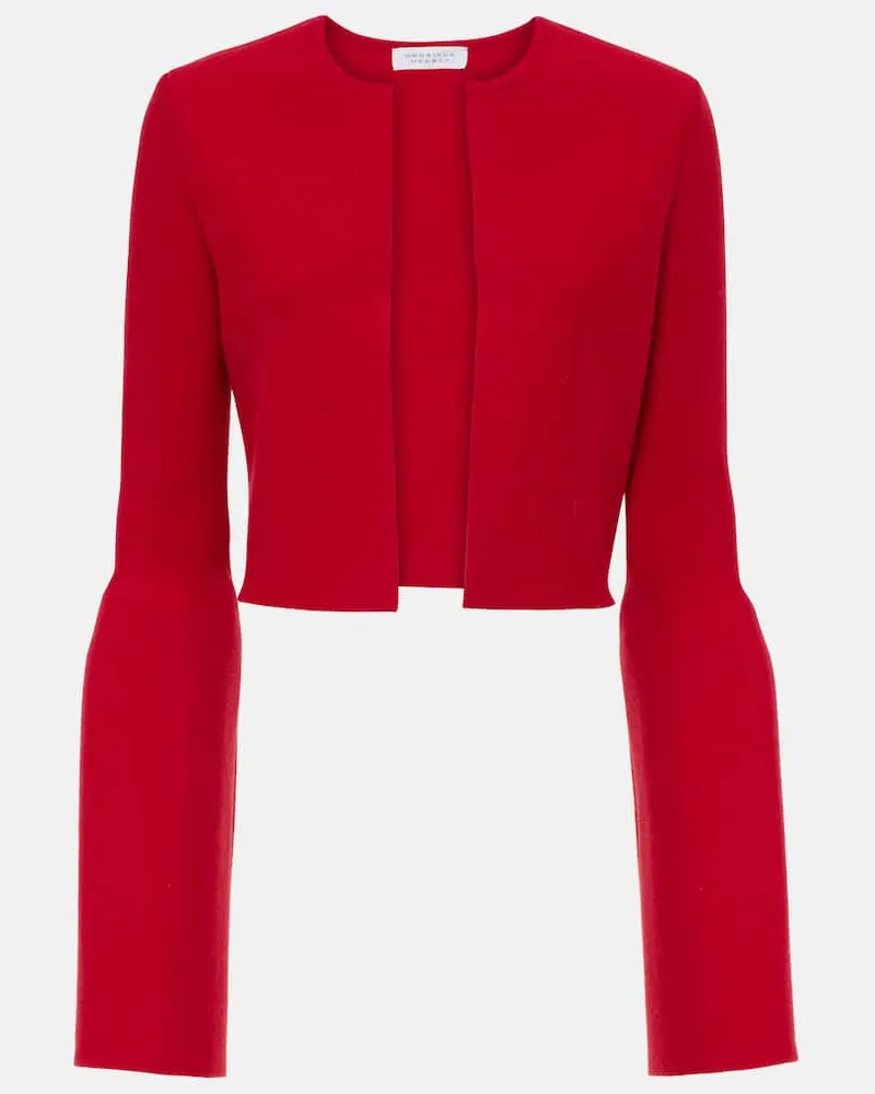 Gabriela Hearst Cropped-Jacke Katlin aus Wolle Rot