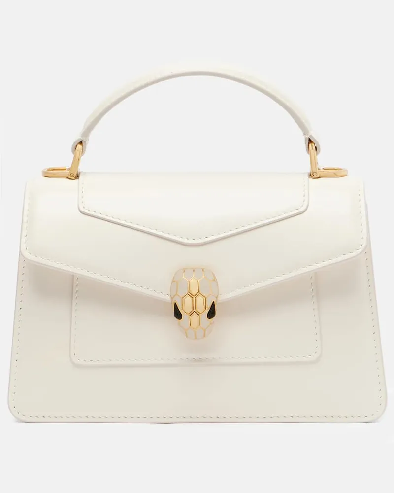 Bulgari Henkeltasche Serpenti Forever Medium Weiß