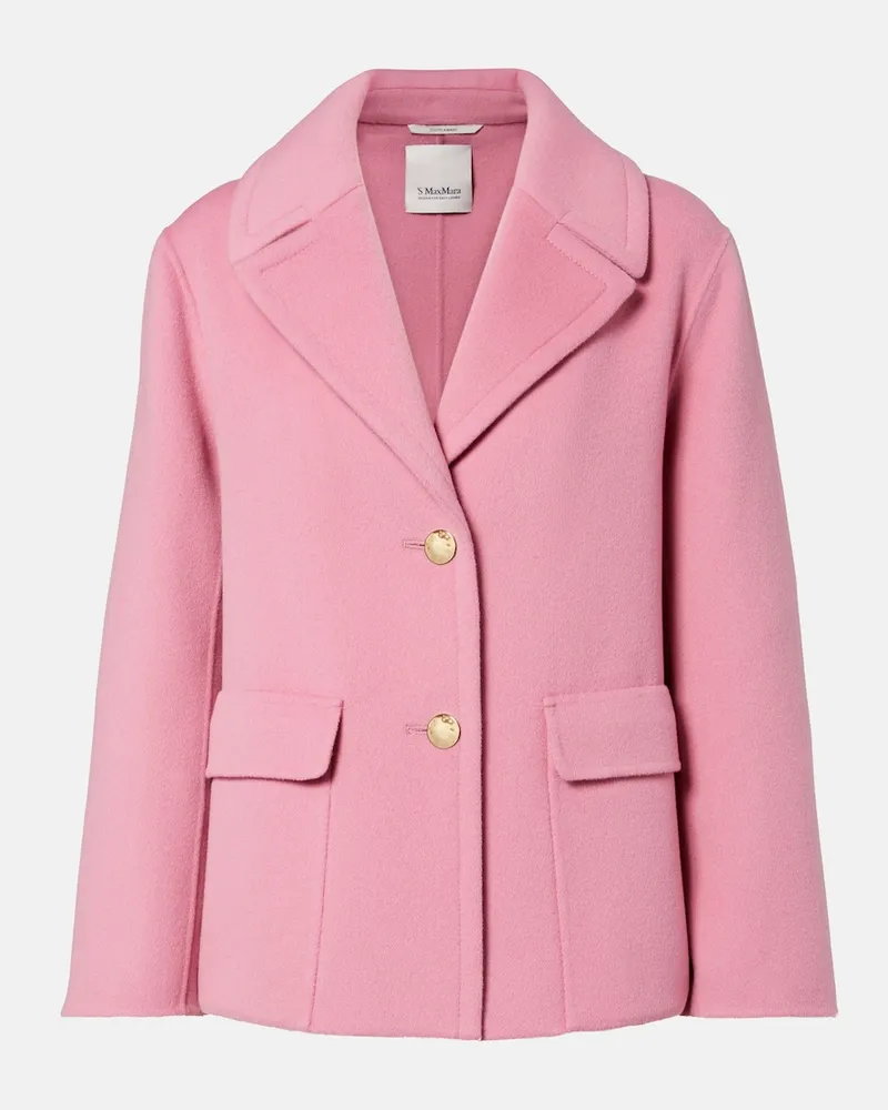 Max Mara Jacke aus Wolle Rosa