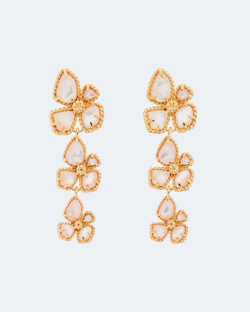 Zimmermann Ohrringe Bloom mit Perlmutt Gold