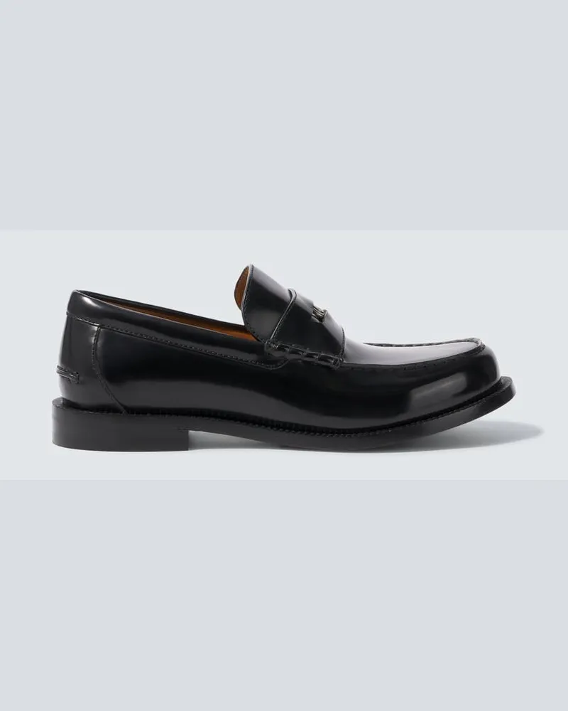 Gucci Loafers aus Leder Schwarz
