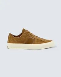 Tom Ford Sneakers Cambridge aus Veloursleder Braun