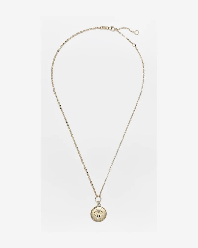 FOUNDRAE Halskette Protection aus 18kt Gelbgold mit Diamanten Gold