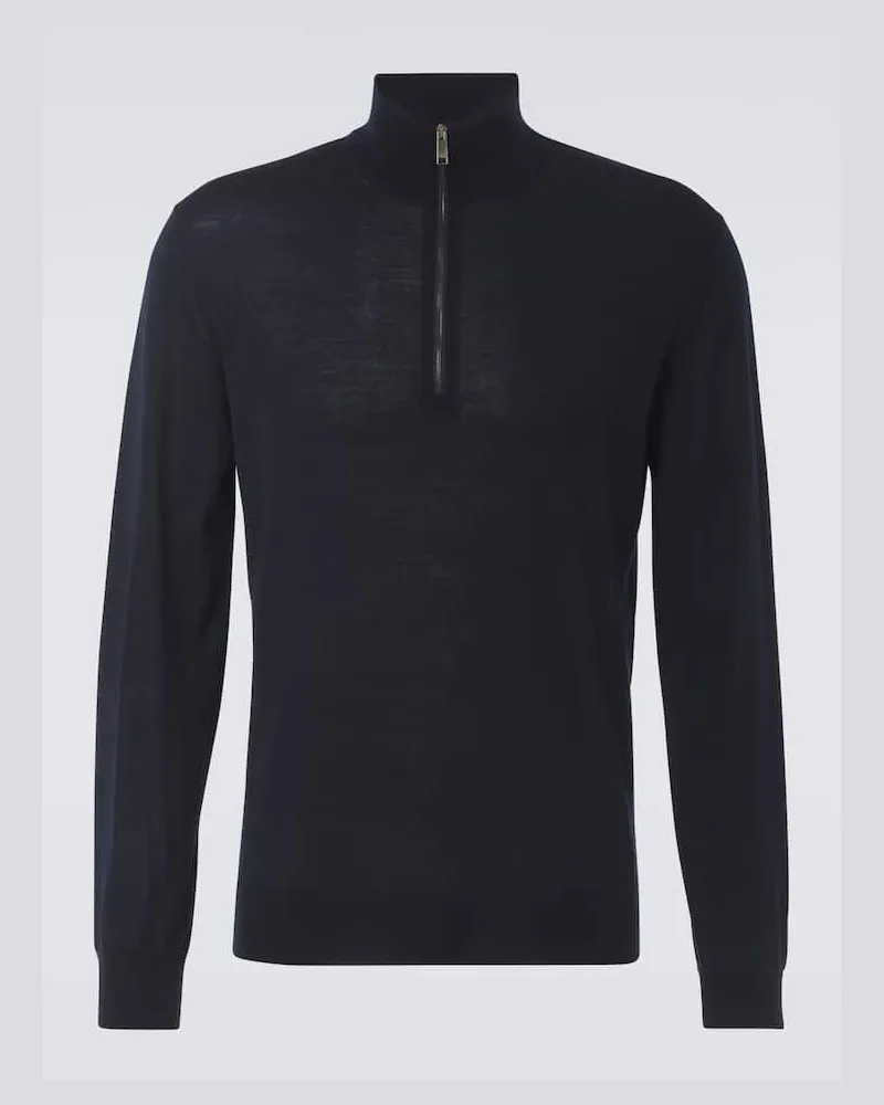 Ermenegildo Zegna Pullover aus Wolle Blau