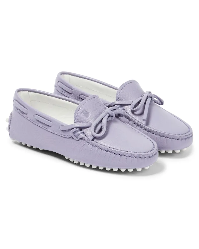 TOD'S Mokassins Gommino aus Leder Violett