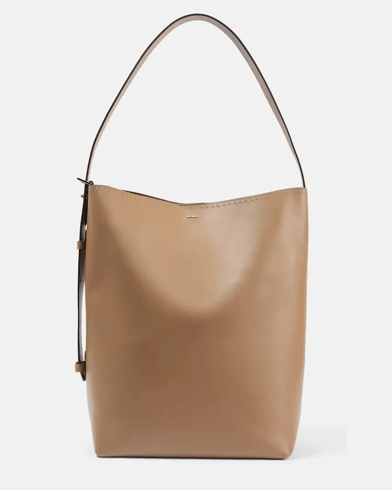 Max Mara Tote Archetipo Large aus Leder Braun