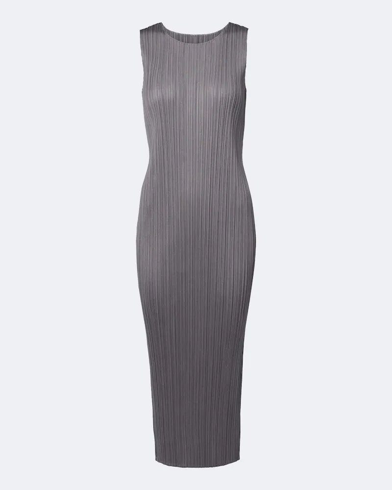 Issey Miyake Midikleid Basics Grau