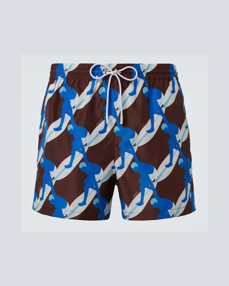 Gucci Bedruckte Badeshorts Multicolor