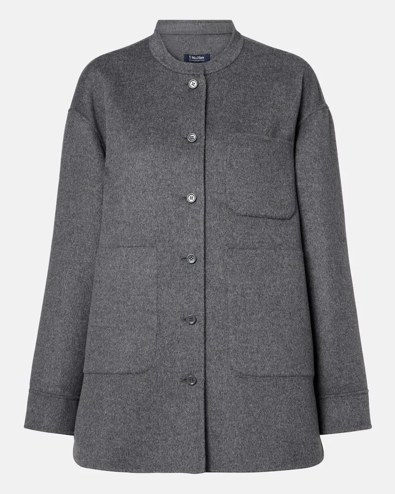 Max Mara Jacke Constanza aus Schurwolle Grau