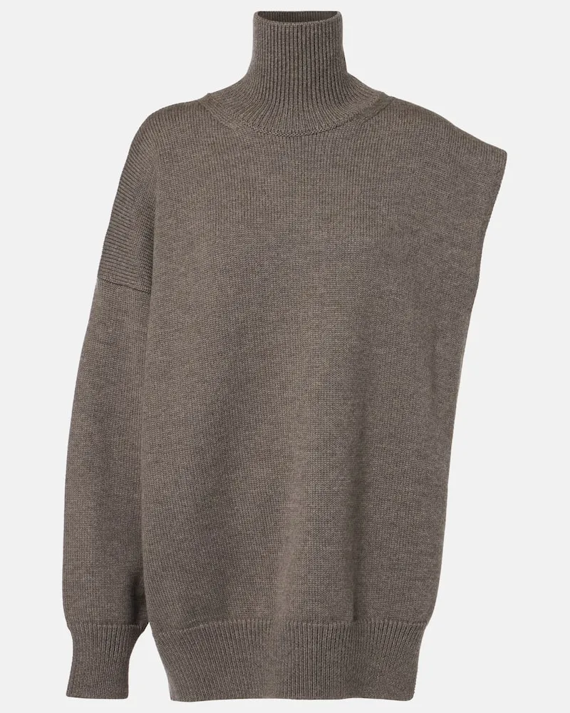 Alaïa Alaïa Pullover Sided aus Schurwolle Grau
