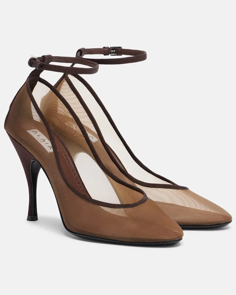 Alaïa Alaïa Pumps aus Mesh Braun