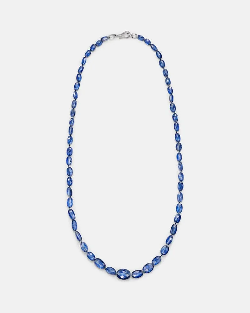 Ileana Makri Halskette aus Kyanit mit 18kt Weißgold und Diamanten Blau